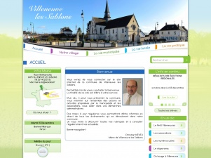 Site internet de la ville de Villeneuve les Sablons, en Picardie