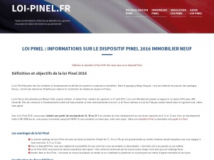Tout sur la loi Pinel 2016
