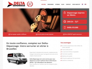 Delta-Dépannage, entreprise de serrurerie et de vitrerie à Bruxelles