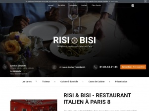 Restaurant italien Risi & Bisi  à Paris 8