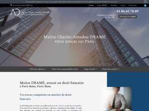 Maître Charles-Amadou Dramé, avocat droit bancaire à Paris 4