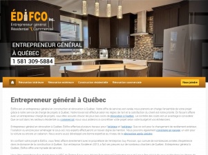 Entrepreneur general Quebec – Edifco