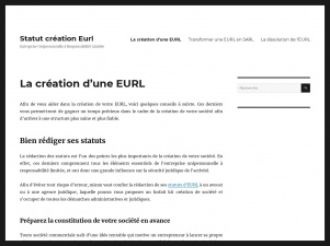 Statut Création EURL, le site d’informations sur l’EURL