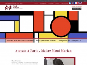 Maitre Maud Marian, avocat au barreau de Paris
